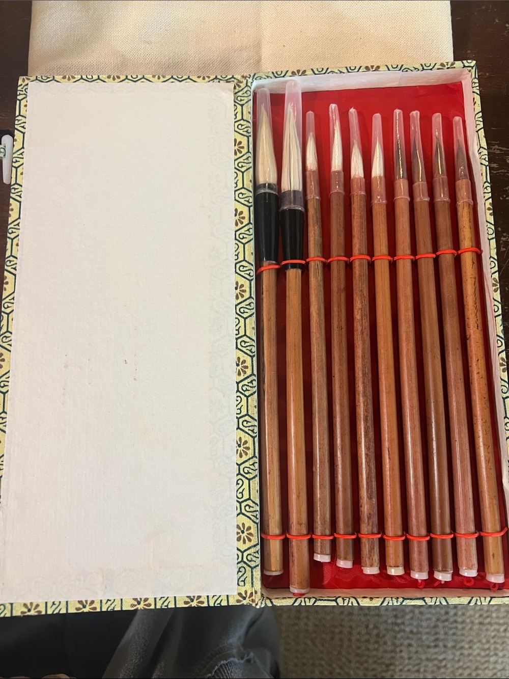 Chinese Wood Writing Brush Set
